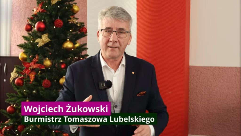 Życzenia Burmistrza Miasta Tomaszów Lubelski z okazji Świąt Bożego Narodzenia