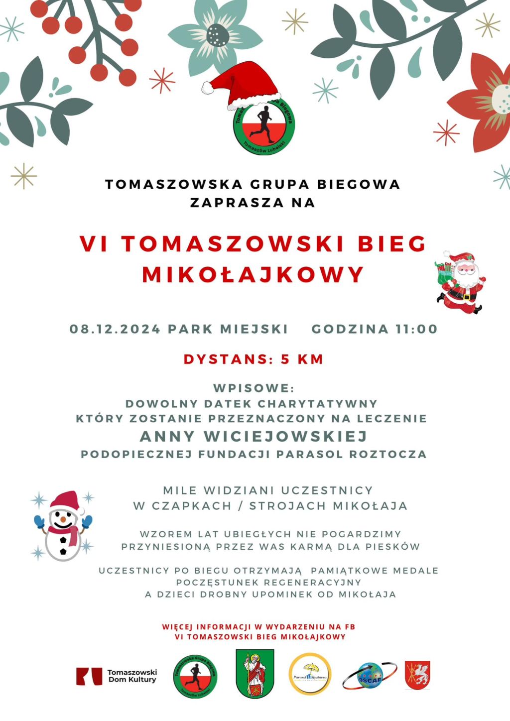 VI Tomaszowski Bieg Mikołajkowy