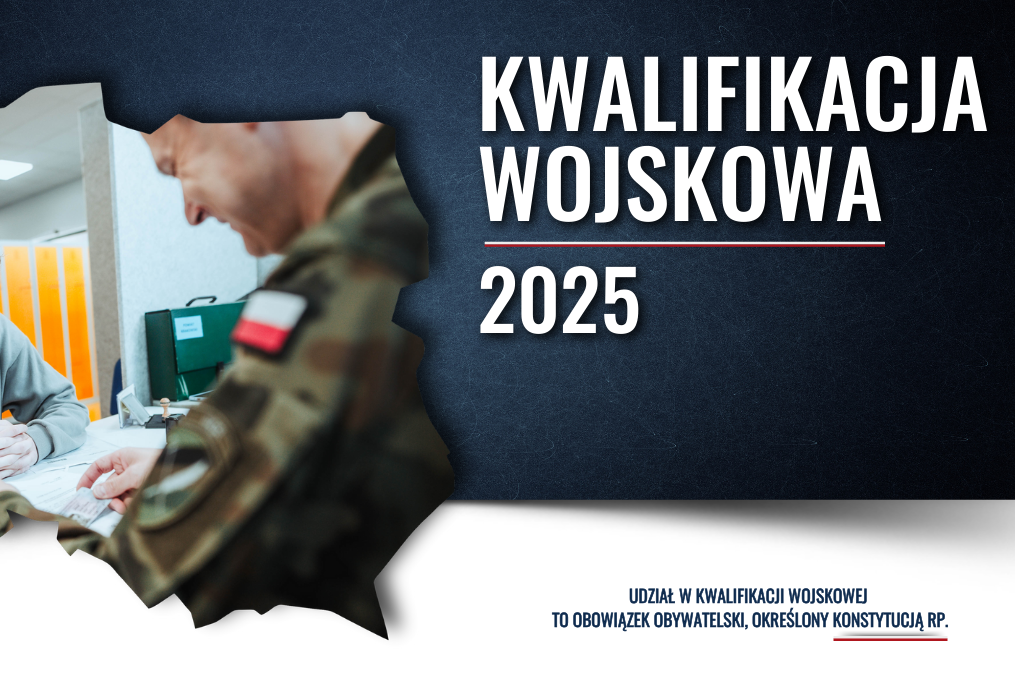 OBWIESZCZENIE o kwalifikacji wojskowej w 2025 r.