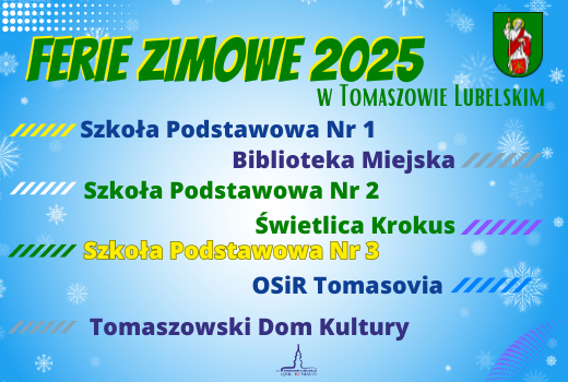 Ferie zimowe 2025 w Tomaszowie Lubelskim